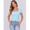 imageANRABESS Women Short Sleeve Tops Scoop Neck Ribbed Knit Slim Fitted Basic Tee Shirts 2025 Casual Summer Trendy ClothesLight Blue2