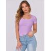 imageANRABESS Women Short Sleeve Tops Scoop Neck Ribbed Knit Slim Fitted Basic Tee Shirts 2025 Casual Summer Trendy ClothesLight Purple