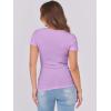 imageANRABESS Women Short Sleeve Tops Scoop Neck Ribbed Knit Slim Fitted Basic Tee Shirts 2025 Casual Summer Trendy ClothesLight Purple
