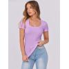 imageANRABESS Women Short Sleeve Tops Scoop Neck Ribbed Knit Slim Fitted Basic Tee Shirts 2025 Casual Summer Trendy ClothesLight Purple