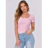 imageANRABESS Women Short Sleeve Tops Scoop Neck Ribbed Knit Slim Fitted Basic Tee Shirts 2025 Casual Summer Trendy ClothesPink