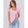 imageANRABESS Women Short Sleeve Tops Scoop Neck Ribbed Knit Slim Fitted Basic Tee Shirts 2025 Casual Summer Trendy ClothesPink