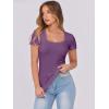 imageANRABESS Women Short Sleeve Tops Scoop Neck Ribbed Knit Slim Fitted Basic Tee Shirts 2025 Casual Summer Trendy ClothesPurple