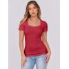 imageANRABESS Women Short Sleeve Tops Scoop Neck Ribbed Knit Slim Fitted Basic Tee Shirts 2025 Casual Summer Trendy ClothesRed