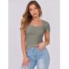 imageANRABESS Women Short Sleeve Tops Scoop Neck Ribbed Knit Slim Fitted Basic Tee Shirts 2025 Casual Summer Trendy ClothesSage Green