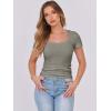 imageANRABESS Women Short Sleeve Tops Scoop Neck Ribbed Knit Slim Fitted Basic Tee Shirts 2025 Casual Summer Trendy ClothesSage Green