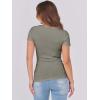 imageANRABESS Women Short Sleeve Tops Scoop Neck Ribbed Knit Slim Fitted Basic Tee Shirts 2025 Casual Summer Trendy ClothesSage Green