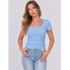 imageANRABESS Women Short Sleeve Tops Scoop Neck Ribbed Knit Slim Fitted Basic Tee Shirts 2025 Casual Summer Trendy ClothesSky Blue