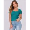 imageANRABESS Women Short Sleeve Tops Scoop Neck Ribbed Knit Slim Fitted Basic Tee Shirts 2025 Casual Summer Trendy ClothesTeal