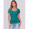 imageANRABESS Women Short Sleeve Tops Scoop Neck Ribbed Knit Slim Fitted Basic Tee Shirts 2025 Casual Summer Trendy ClothesTeal