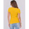 imageANRABESS Women Short Sleeve Tops Scoop Neck Ribbed Knit Slim Fitted Basic Tee Shirts 2025 Casual Summer Trendy ClothesYellow