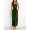 imageANRABESS Women Summer Dressy Jumpsuits One Shoulder Sleeveless Casual Wide Leg Pants Romper Jumper 2025 Trendy OutfitsArmy Green
