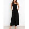 imageANRABESS Women Summer Dressy Jumpsuits One Shoulder Sleeveless Casual Wide Leg Pants Romper Jumper 2025 Trendy OutfitsBlack
