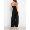 imageANRABESS Women Summer Dressy Jumpsuits One Shoulder Sleeveless Casual Wide Leg Pants Romper Jumper 2025 Trendy OutfitsBlack
