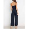 imageANRABESS Women Summer Dressy Jumpsuits One Shoulder Sleeveless Casual Wide Leg Pants Romper Jumper 2025 Trendy OutfitsDark Blue