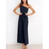 imageANRABESS Women Summer Dressy Jumpsuits One Shoulder Sleeveless Casual Wide Leg Pants Romper Jumper 2025 Trendy OutfitsDark Blue