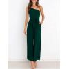 imageANRABESS Women Summer Dressy Jumpsuits One Shoulder Sleeveless Casual Wide Leg Pants Romper Jumper 2025 Trendy OutfitsDeep Green