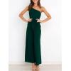 imageANRABESS Women Summer Dressy Jumpsuits One Shoulder Sleeveless Casual Wide Leg Pants Romper Jumper 2025 Trendy OutfitsDeep Green