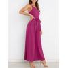 imageANRABESS Women Summer Dressy Jumpsuits One Shoulder Sleeveless Casual Wide Leg Pants Romper Jumper 2025 Trendy OutfitsDeep Rose