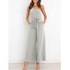 imageANRABESS Women Summer Dressy Jumpsuits One Shoulder Sleeveless Casual Wide Leg Pants Romper Jumper 2025 Trendy OutfitsGray