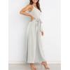 imageANRABESS Women Summer Dressy Jumpsuits One Shoulder Sleeveless Casual Wide Leg Pants Romper Jumper 2025 Trendy OutfitsGray