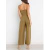imageANRABESS Women Summer Dressy Jumpsuits One Shoulder Sleeveless Casual Wide Leg Pants Romper Jumper 2025 Trendy OutfitsKhaki