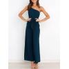 imageANRABESS Women Summer Dressy Jumpsuits One Shoulder Sleeveless Casual Wide Leg Pants Romper Jumper 2025 Trendy OutfitsNavy Blue