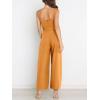 imageANRABESS Women Summer Dressy Jumpsuits One Shoulder Sleeveless Casual Wide Leg Pants Romper Jumper 2025 Trendy OutfitsOrange