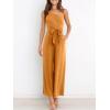 imageANRABESS Women Summer Dressy Jumpsuits One Shoulder Sleeveless Casual Wide Leg Pants Romper Jumper 2025 Trendy OutfitsOrange