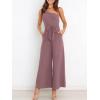 imageANRABESS Women Summer Dressy Jumpsuits One Shoulder Sleeveless Casual Wide Leg Pants Romper Jumper 2025 Trendy OutfitsPink