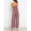 imageANRABESS Women Summer Dressy Jumpsuits One Shoulder Sleeveless Casual Wide Leg Pants Romper Jumper 2025 Trendy OutfitsPink