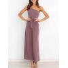imageANRABESS Women Summer Dressy Jumpsuits One Shoulder Sleeveless Casual Wide Leg Pants Romper Jumper 2025 Trendy OutfitsPink