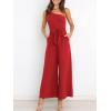 imageANRABESS Women Summer Dressy Jumpsuits One Shoulder Sleeveless Casual Wide Leg Pants Romper Jumper 2025 Trendy OutfitsRed