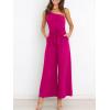 imageANRABESS Women Summer Dressy Jumpsuits One Shoulder Sleeveless Casual Wide Leg Pants Romper Jumper 2025 Trendy OutfitsRose