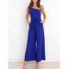 imageANRABESS Women Summer Dressy Jumpsuits One Shoulder Sleeveless Casual Wide Leg Pants Romper Jumper 2025 Trendy OutfitsRoyal Blue