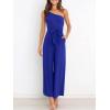 imageANRABESS Women Summer Dressy Jumpsuits One Shoulder Sleeveless Casual Wide Leg Pants Romper Jumper 2025 Trendy OutfitsRoyal Blue