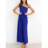 imageANRABESS Women Summer Dressy Jumpsuits One Shoulder Sleeveless Casual Wide Leg Pants Romper Jumper 2025 Trendy OutfitsRoyal Blue