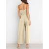 imageANRABESS Women Summer Dressy Jumpsuits One Shoulder Sleeveless Casual Wide Leg Pants Romper Jumper 2025 Trendy OutfitsYellow
