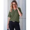 imageANRABESS Women T Shirts Oversized Short Sleeve V Neck 2025 Summer Casual Loose Tops Basic Tee Shirts Outfits with PocketArmy Green
