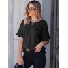 imageANRABESS Women T Shirts Oversized Short Sleeve V Neck 2025 Summer Casual Loose Tops Basic Tee Shirts Outfits with PocketBlack