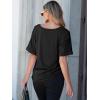 imageANRABESS Women T Shirts Oversized Short Sleeve V Neck 2025 Summer Casual Loose Tops Basic Tee Shirts Outfits with PocketBlack
