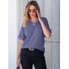 imageANRABESS Women T Shirts Oversized Short Sleeve V Neck 2025 Summer Casual Loose Tops Basic Tee Shirts Outfits with PocketBlue Purple