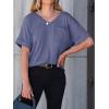 imageANRABESS Women T Shirts Oversized Short Sleeve V Neck 2025 Summer Casual Loose Tops Basic Tee Shirts Outfits with PocketBlue Purple