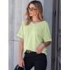 imageANRABESS Women T Shirts Oversized Short Sleeve V Neck 2025 Summer Casual Loose Tops Basic Tee Shirts Outfits with PocketMint Green