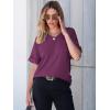 imageANRABESS Women T Shirts Oversized Short Sleeve V Neck 2025 Summer Casual Loose Tops Basic Tee Shirts Outfits with PocketPurple