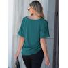 imageANRABESS Women T Shirts Oversized Short Sleeve V Neck 2025 Summer Casual Loose Tops Basic Tee Shirts Outfits with PocketTeal