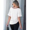 imageANRABESS Women T Shirts Oversized Short Sleeve V Neck 2025 Summer Casual Loose Tops Basic Tee Shirts Outfits with PocketWhite
