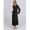 imageANRABESS Womens Casual Long Sleeve Midi Dress 2025 Fall Crewneck A Line Tiered Flowy Loose Trendy Dresses with PocketsBlack
