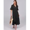 imageANRABESS Womens Casual Summer Ruffle Short Sleeve T Shirts Maxi Dress 2025 Fall V Neck Flowy Tiered Boho Beach DressesBlack