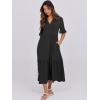 imageANRABESS Womens Casual Summer Ruffle Short Sleeve T Shirts Maxi Dress 2025 Fall V Neck Flowy Tiered Boho Beach DressesBlack